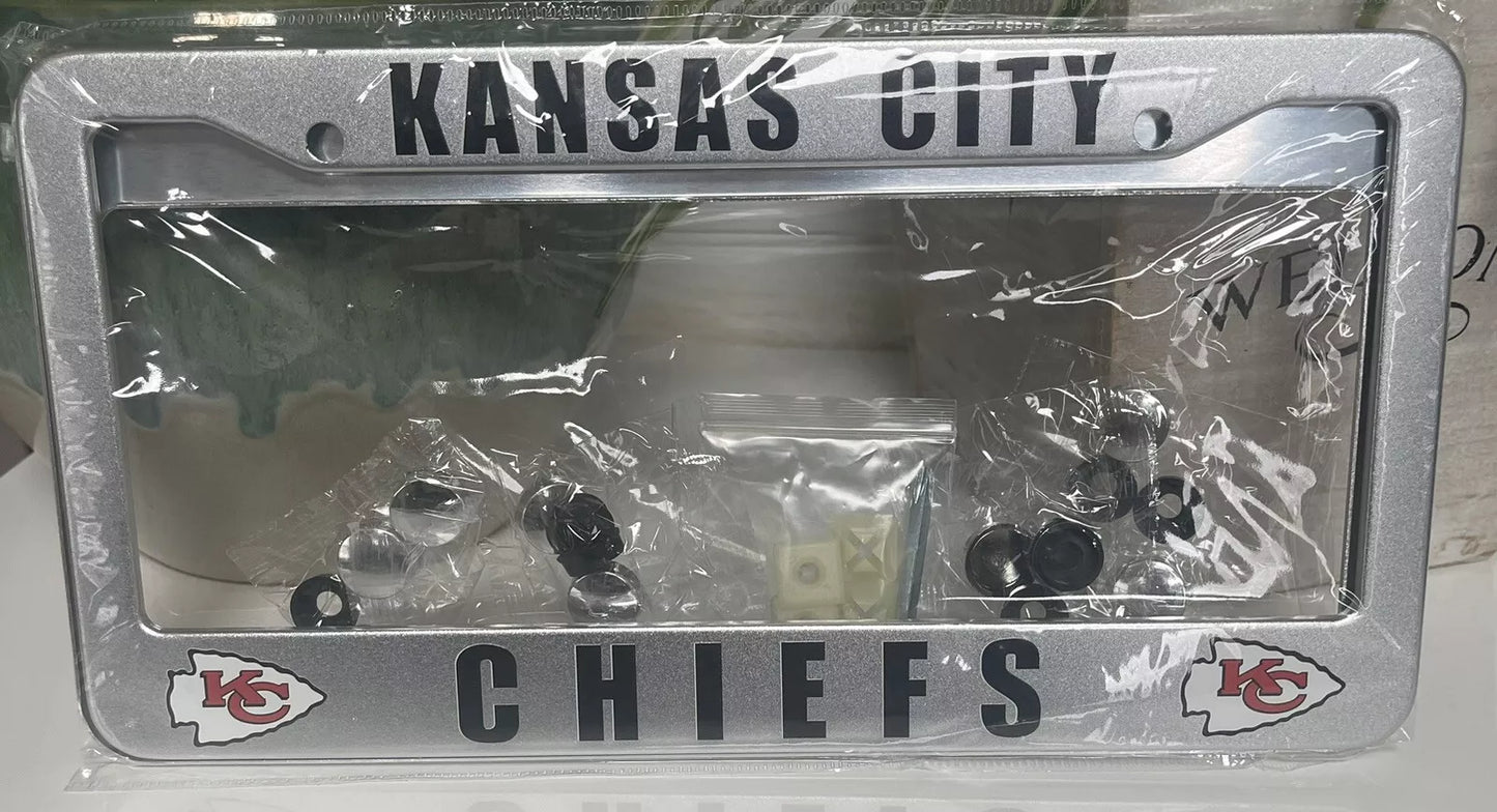 Kansas City Chiefs License Plate Frames (2) Front & Rear