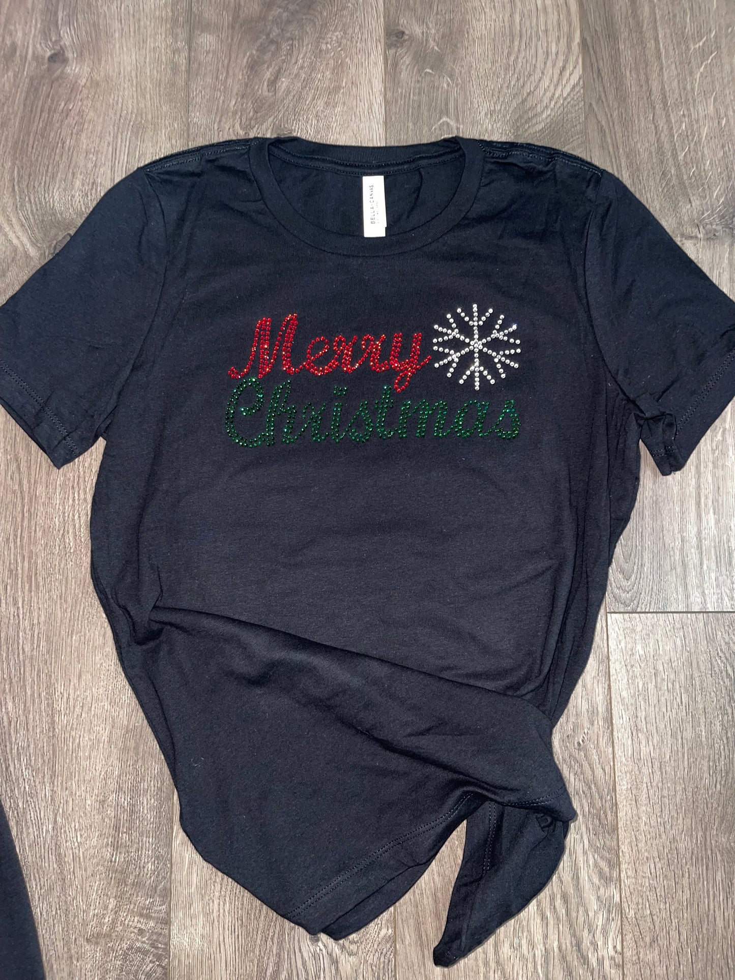 Merry Christmas Bling {Rhinestone Bling t-shirts, {Rhinestone Bling Classy Girl, {Bling Christmas Rhinestone Party shirts