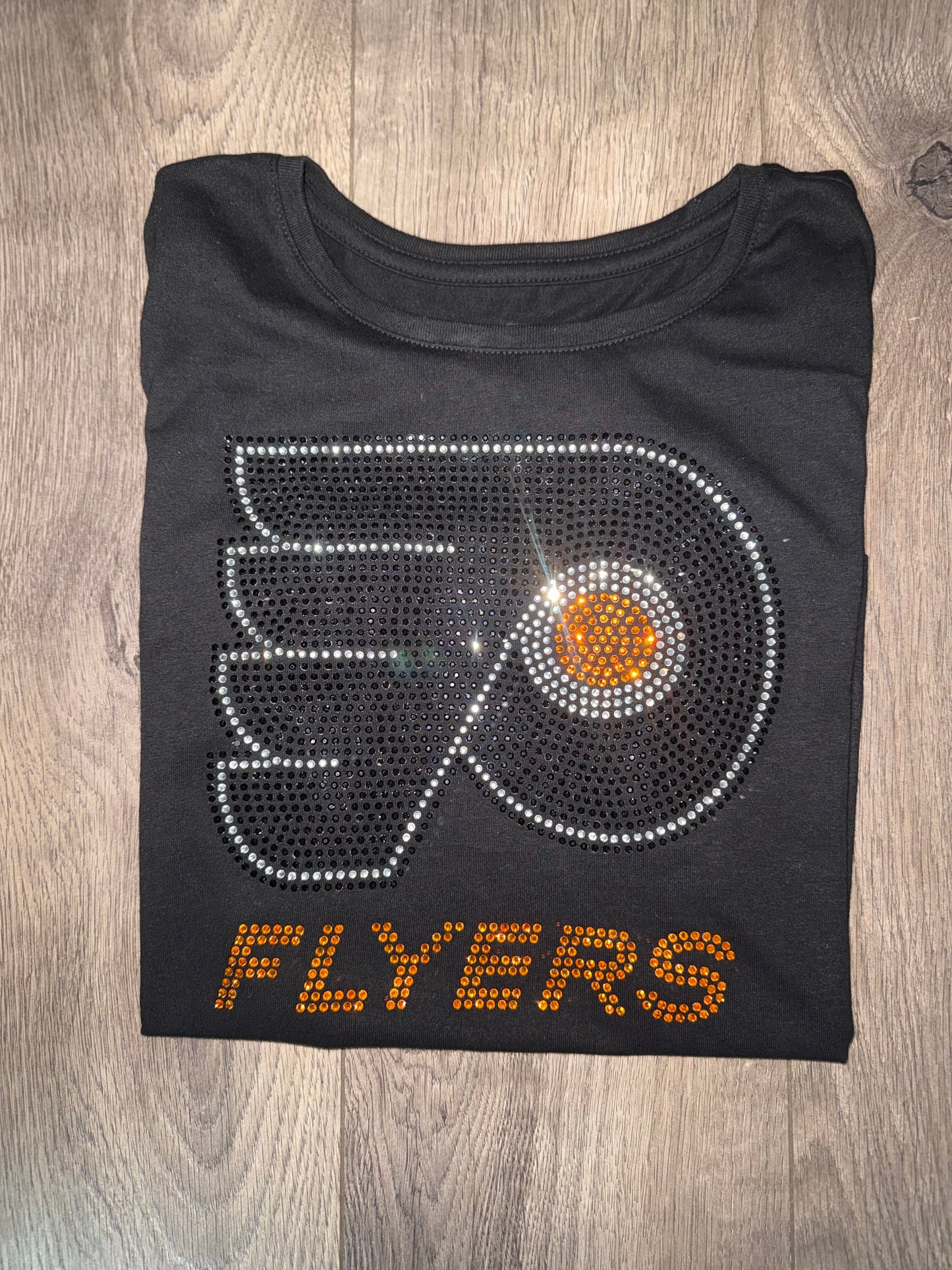 Flyers Rhinestone Bella-Canvas Relax Fit Short Sleeve T-Shirt