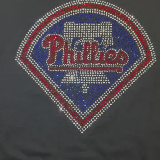 Phillies Rhinestone t-shirts { Rhinestone Bling { Phillies MLB { Classy Rhinestone Bling }