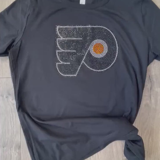 Flyers | Flyers Hockey Bling shirt | Flyers Girl | Women's Shirts Bella canvas