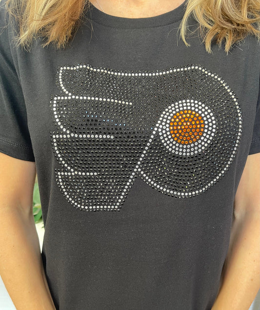 Flyers | Flyers Hockey Bling shirt | Flyers Girl | Women's Shirts Bella canvas